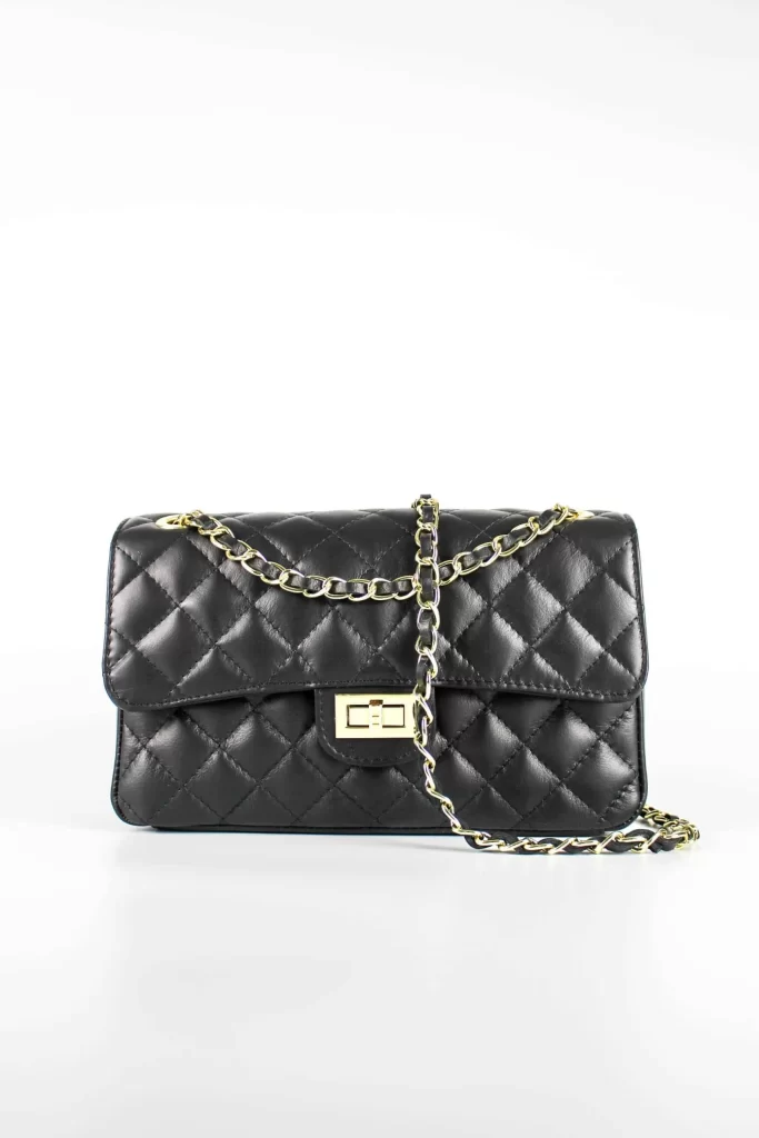 Bolso Acolchado Negro Classic (mini)